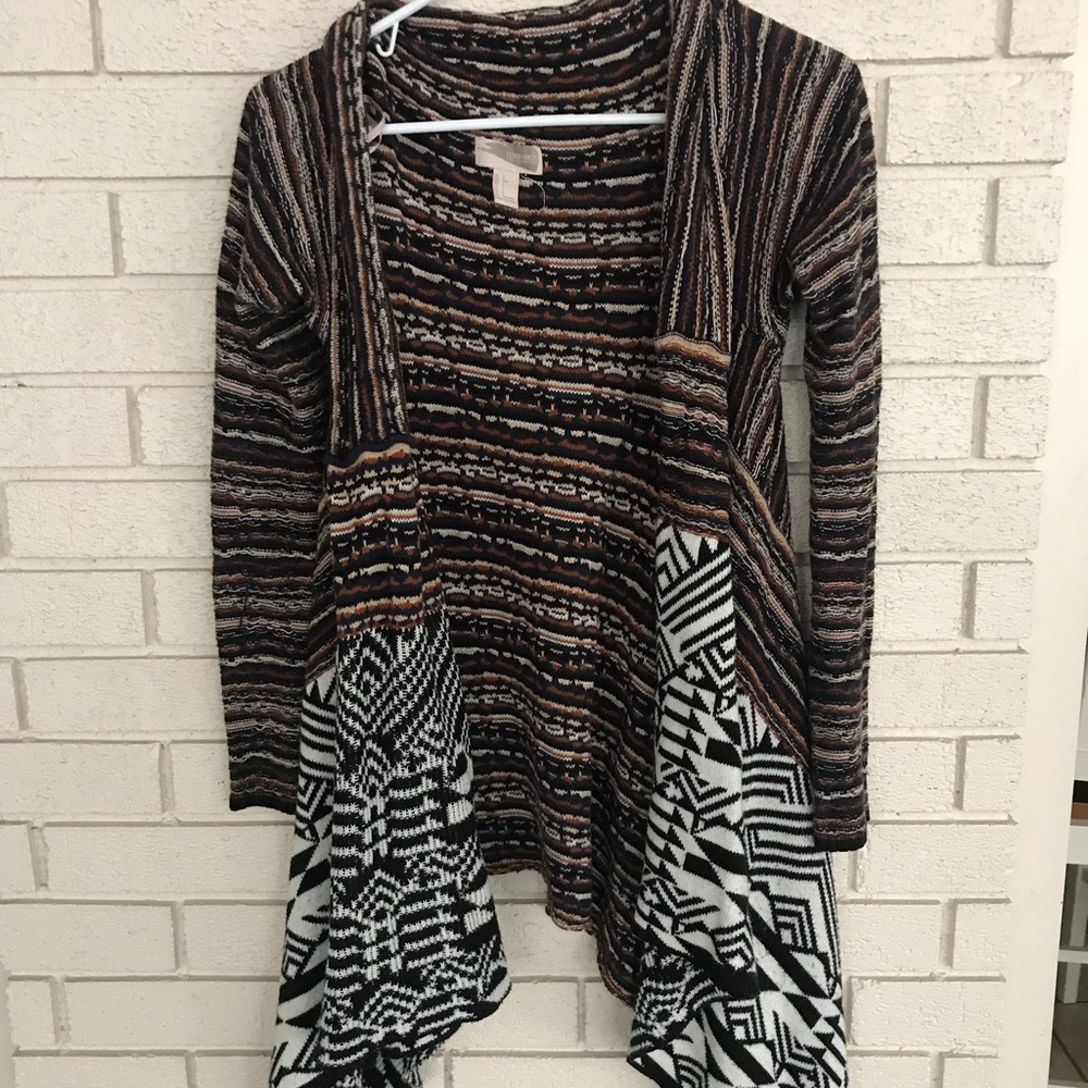 Tribal and striped sweater!
